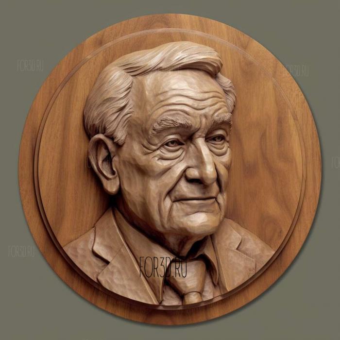 Sam Walton 3 stl model for CNC